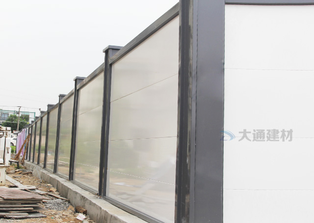 惠州A款烤漆鋼圍擋-惠州施工工程圍擋案例-惠州-深圳市大通建材有限公司鋼圍擋生產定制廠家